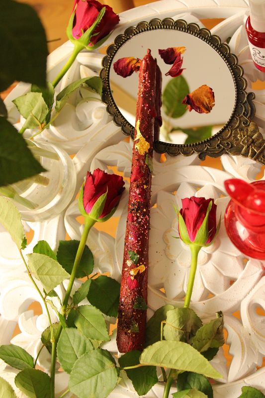 "Magische Rose"- Ritualkerze 🌹