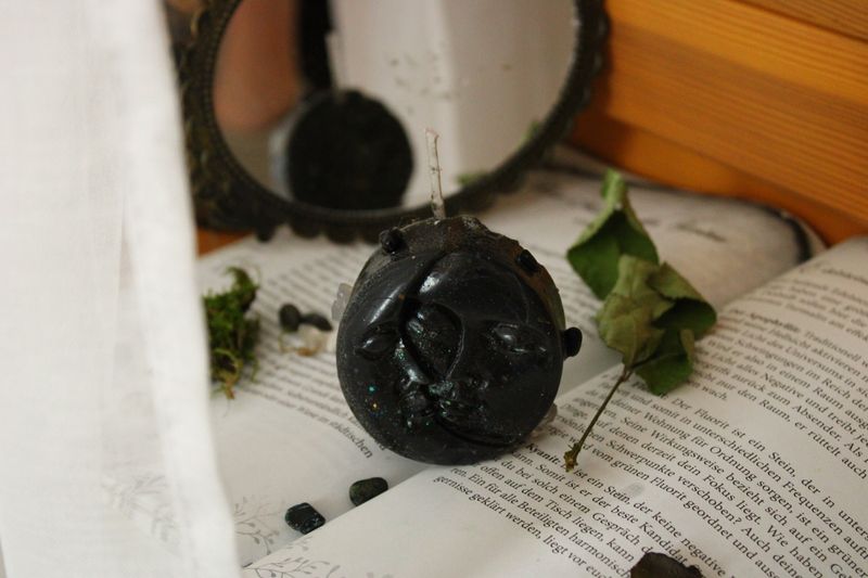 "Shadow Moon"-Turmalinkerze 🖤🌑