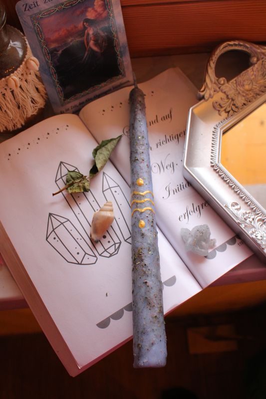 Aquamarin-Ritualkerze 🌊