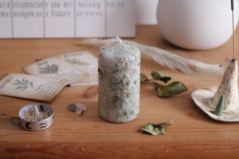 REINIGUNG-Ritualkerze (Stumpenkerze)