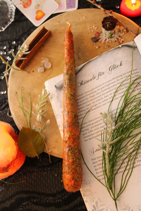 GLÜCK-Ritualkerze🌞 (orange)