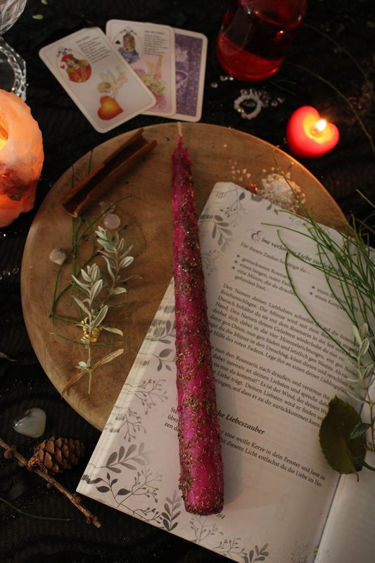 LIEBE- Ritualkerze ❤  (rosa)