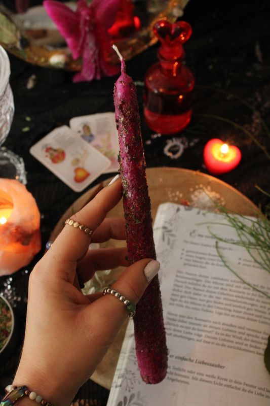 LIEBE- Ritualkerze ❤  (rosa)