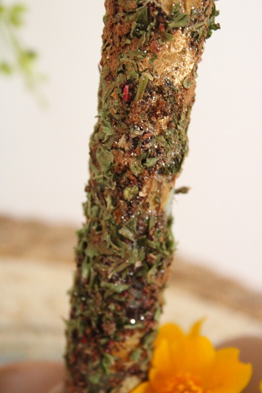 WACHSTUM-Ritualkerze (mintgrün)