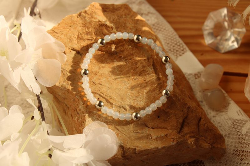 "Mondstein"-Edelstein Armband