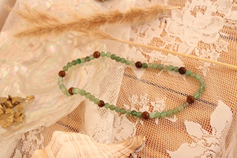 "Aventurin"-Edelstein Kette