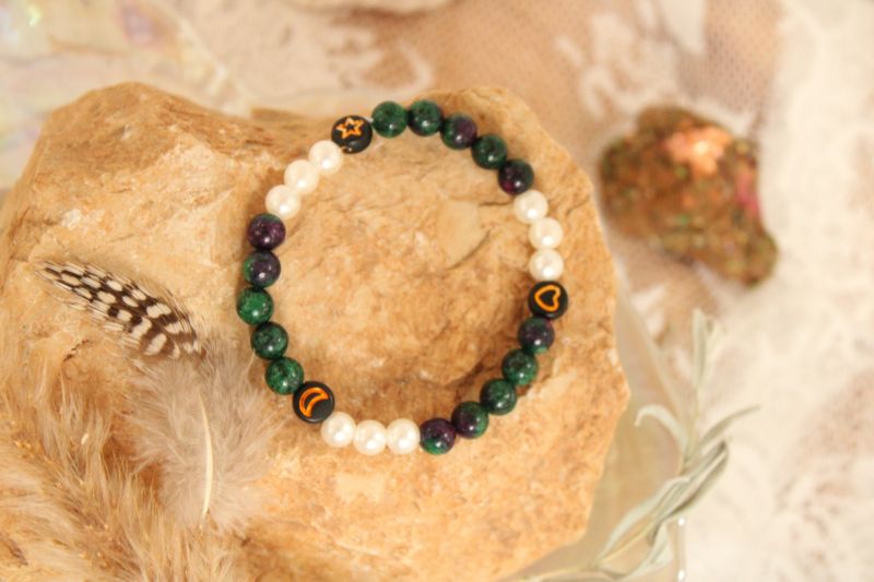 "Grüne Jade"-Edelstein Armband