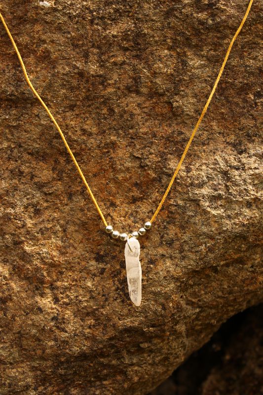 "Bergkristall"-Edelsteinkette