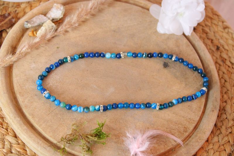"Achat"-Edelsteinkette