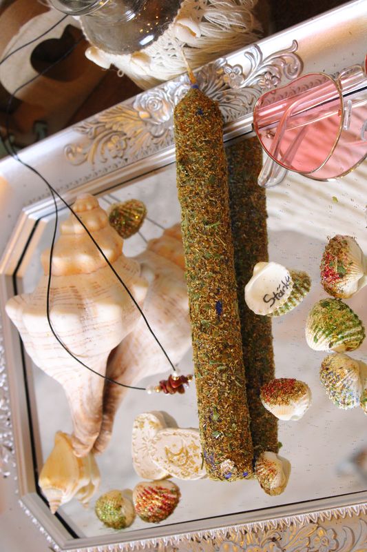 INNERE STÄRKE-Ritualkerze (türkisblau)