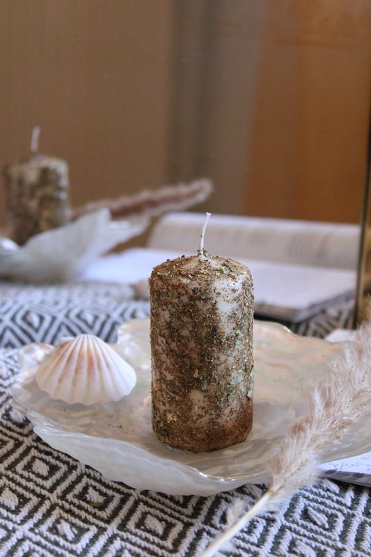 VOLLMOND ENERGIE-Ritualkerze 🌕 (Stumpenkerze)