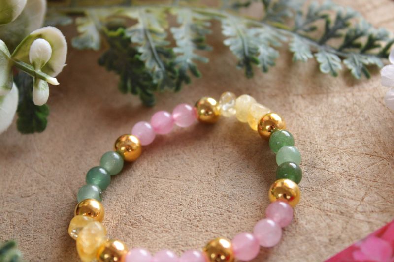 "Frühling"-Edelstein Armband