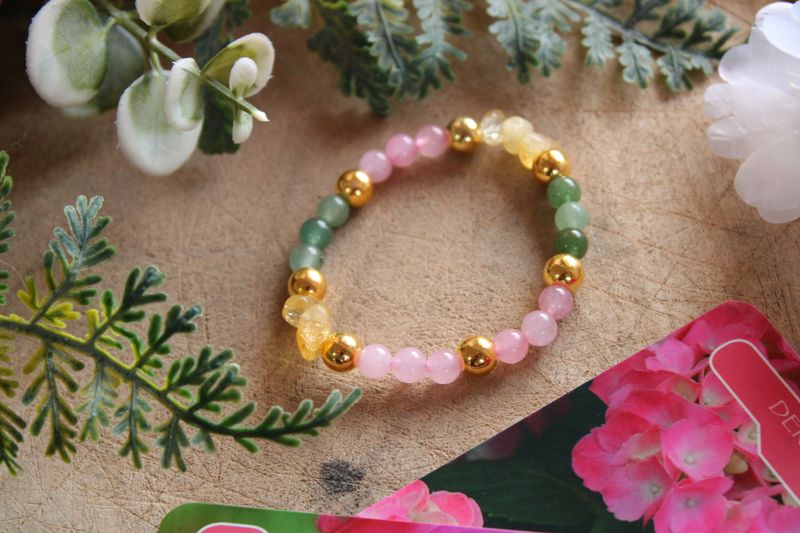 "Frühling"-Edelstein Armband