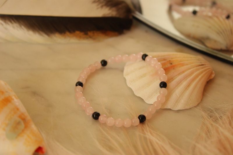 "Herzschild"-Edelstein Armband 🌸🛡️