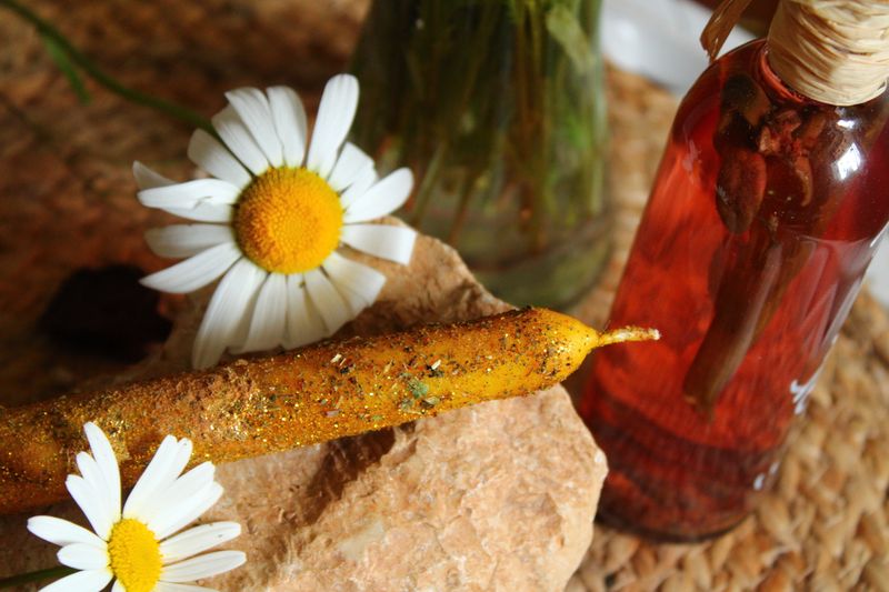 SONNENENERGIE-Ritualkerze (positive Energie)