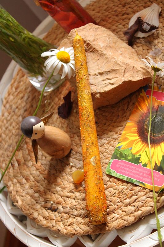 SONNENENERGIE-Ritualkerze (positive Energie)