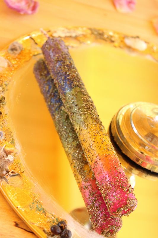 Chakra-Hexenkerze 🌈