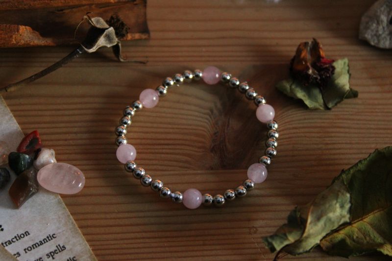 "Rosenquarz"💗 -Edelstein Armband