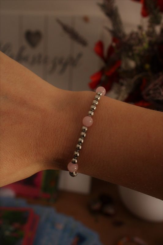 "Rosenquarz"💗 -Edelstein Armband