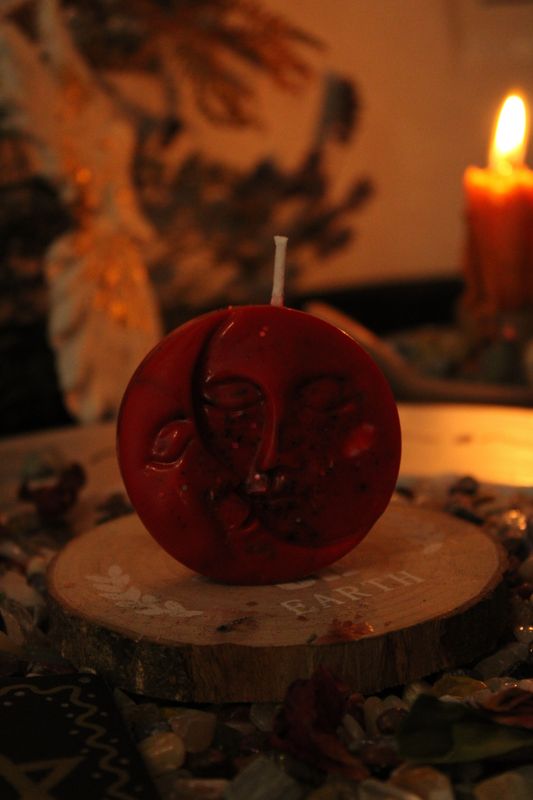 BLUTMOND 🌕💓 Ritualkerze