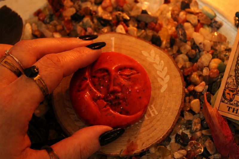 BLUTMOND 🌕💓 Ritualkerze
