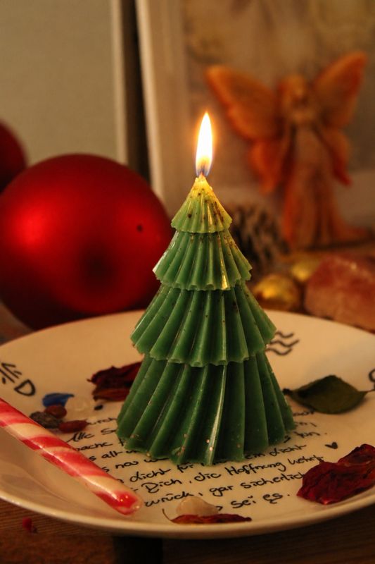 Tannenbaum 🌲✨ – Ritualkerze (Hoffnung)
