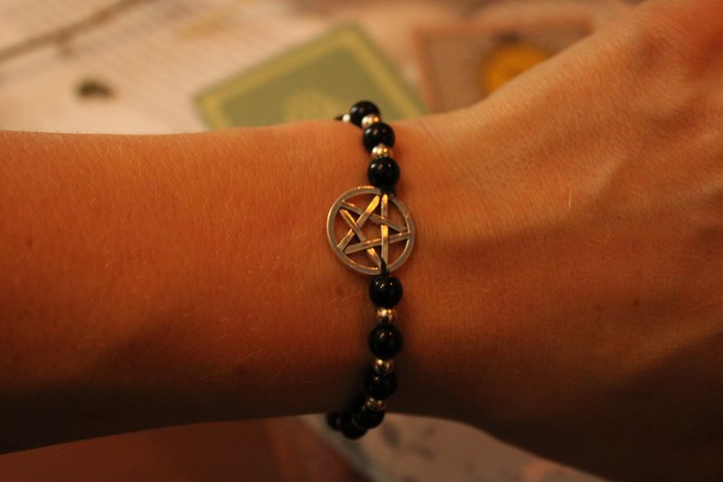 "PENTAGRAMM" 🖤 -Turmalin Armband
