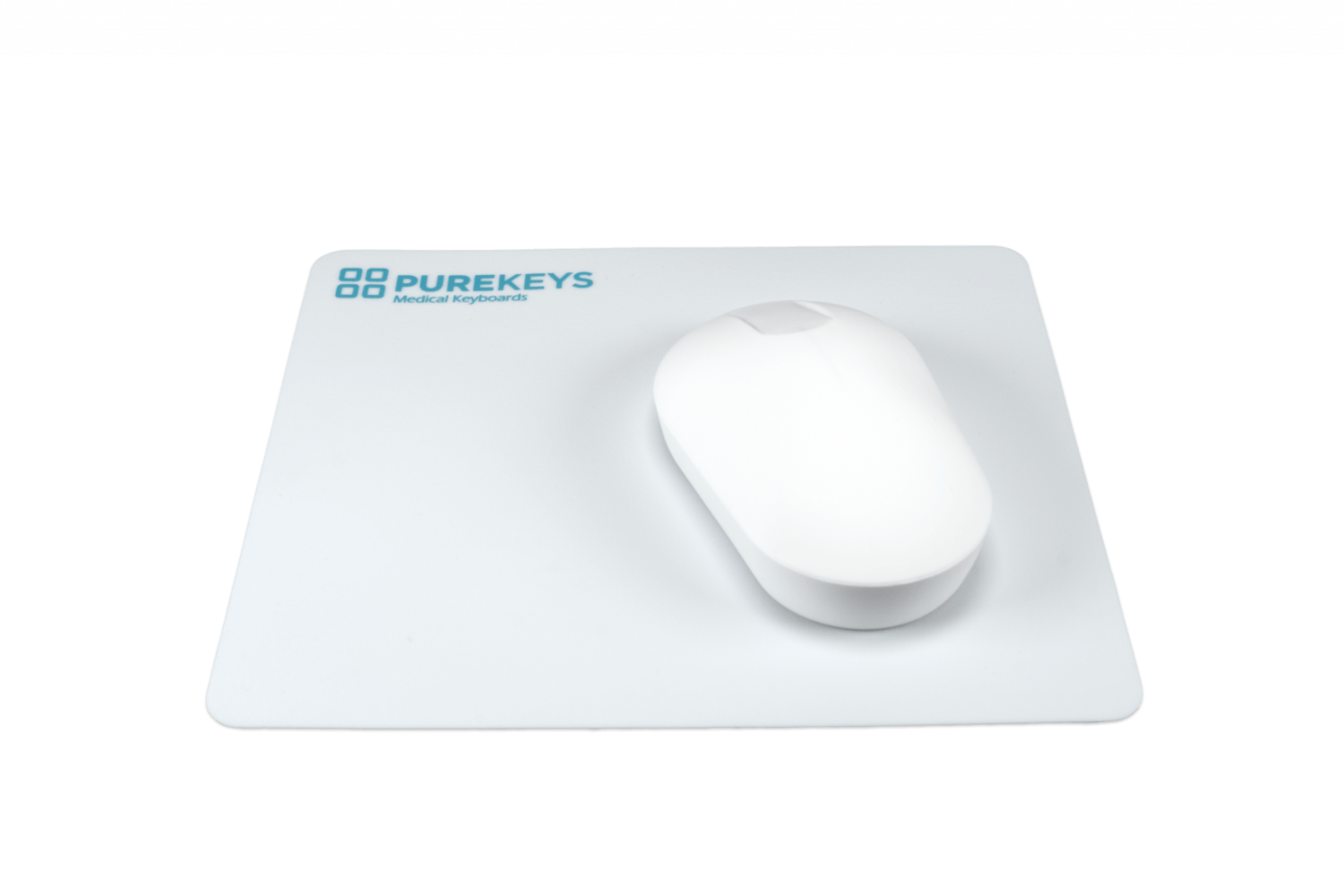 PUREKEYS SILICONE MOUSE MAT / MOUSEPAD WHITE