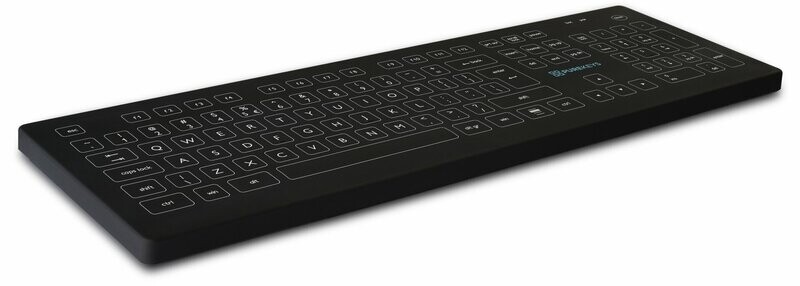 PUREKEYS KEYBOARD & MOUSE - WIRELESS - BLACK FULL SIZE