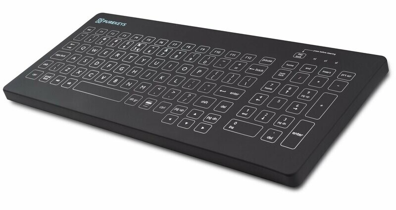 PUREKEYS KEYBOARD ONLY - USB - BLACK - UPDATED DESIGN
