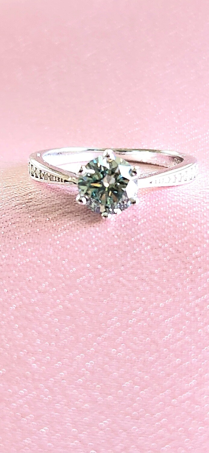 Moissanite Diamond Ring