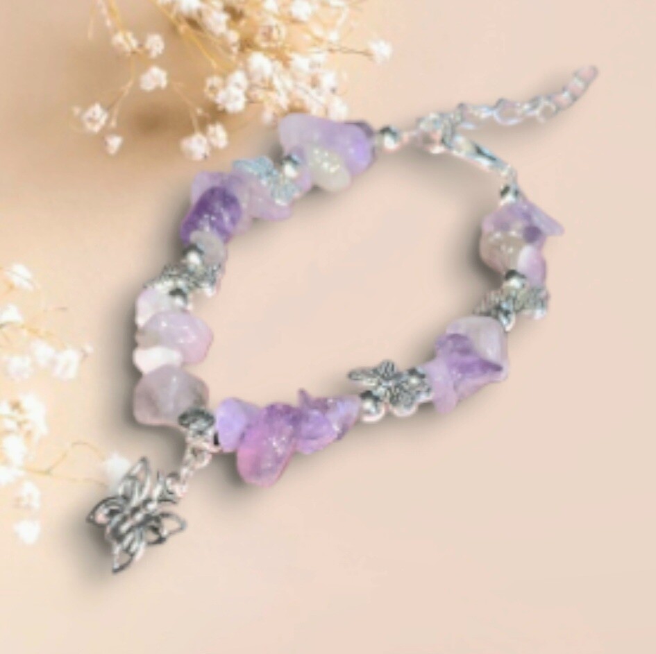 Amethyst stone bracelet