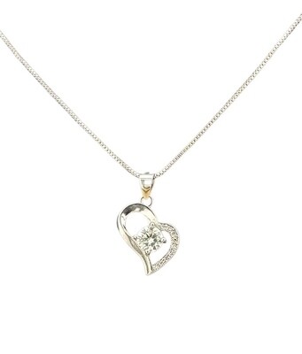 Double Hearted                  1.0 CT. Moissanite Diamond