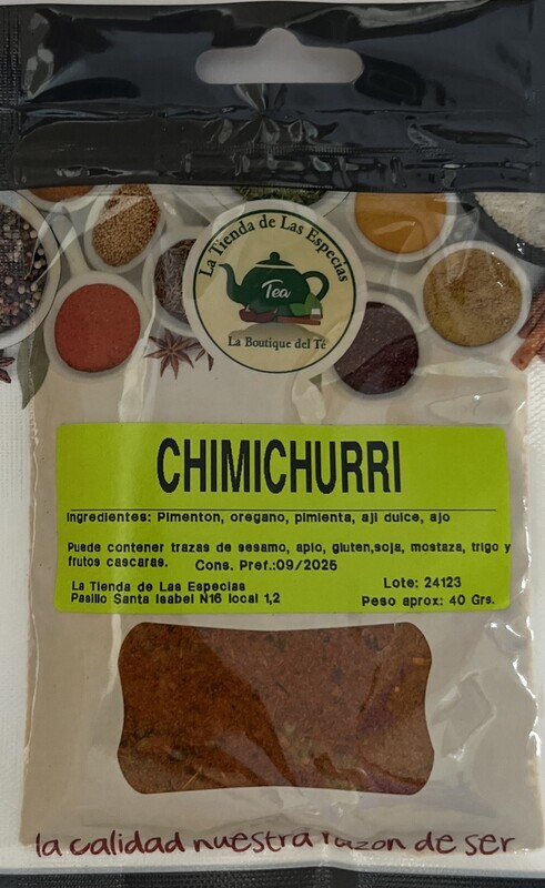 Condimento chimichurri El Reloj.
