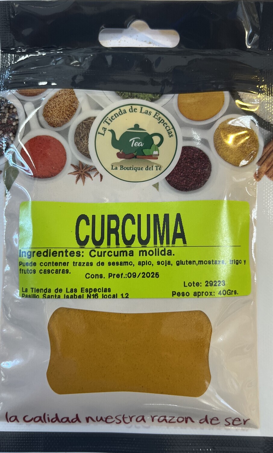 Cúrcuma molido El Reloj.