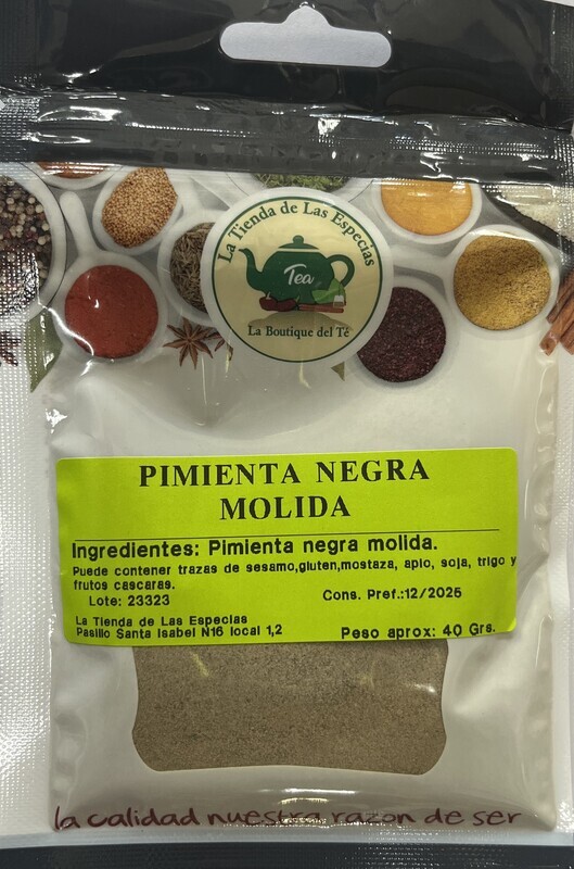 Pimienta negra molida El Reloj.