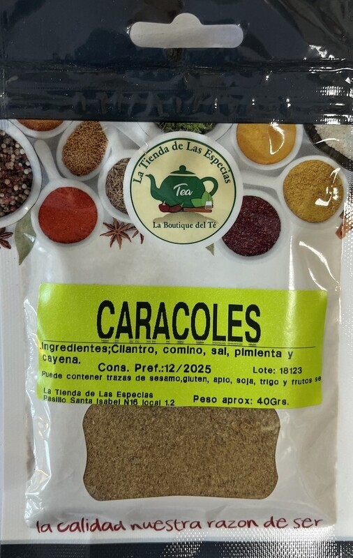 Condimento caracoles El Reloj.