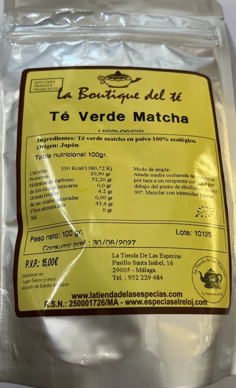 Té Matcha Eco.