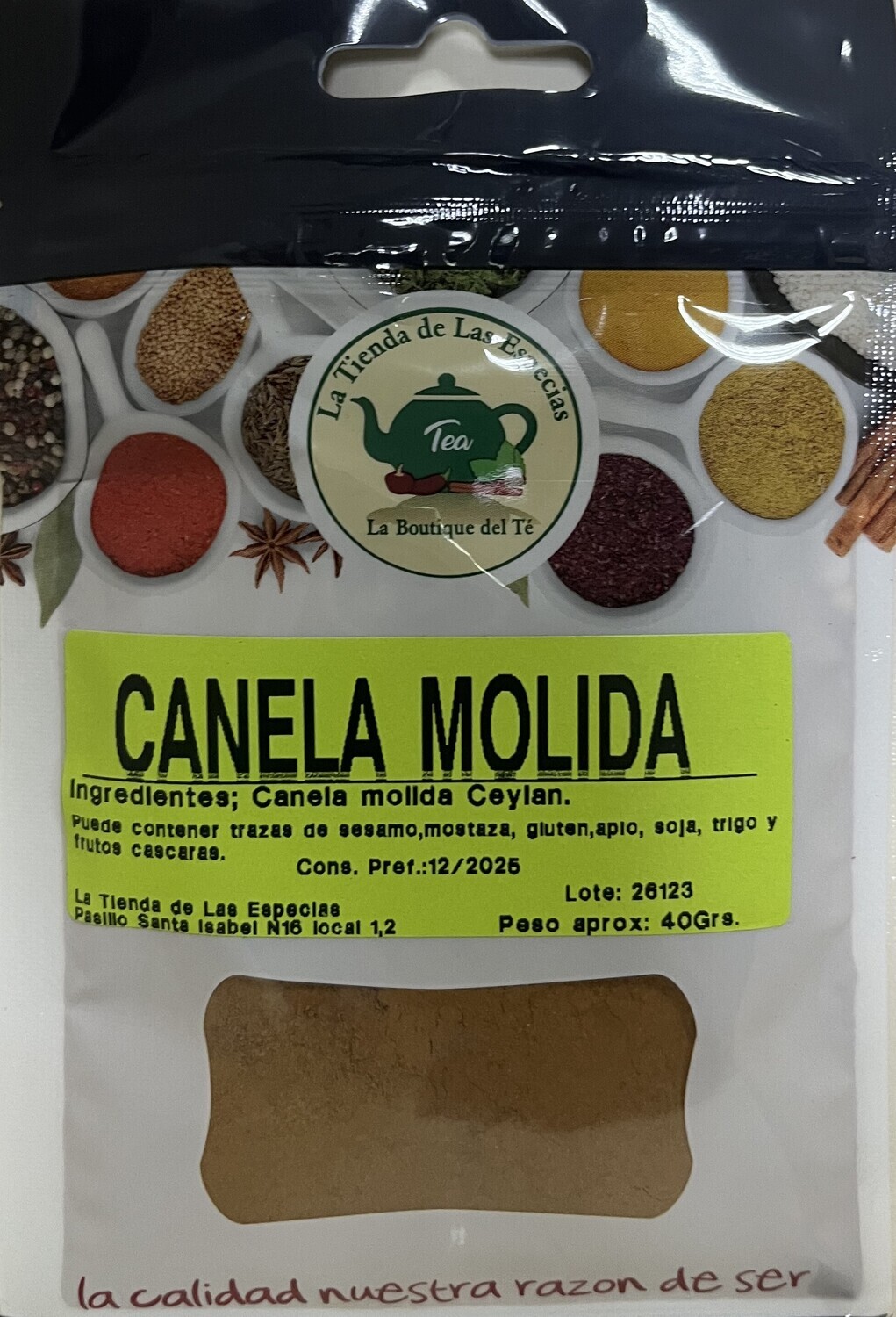Canela molida El Reloj.