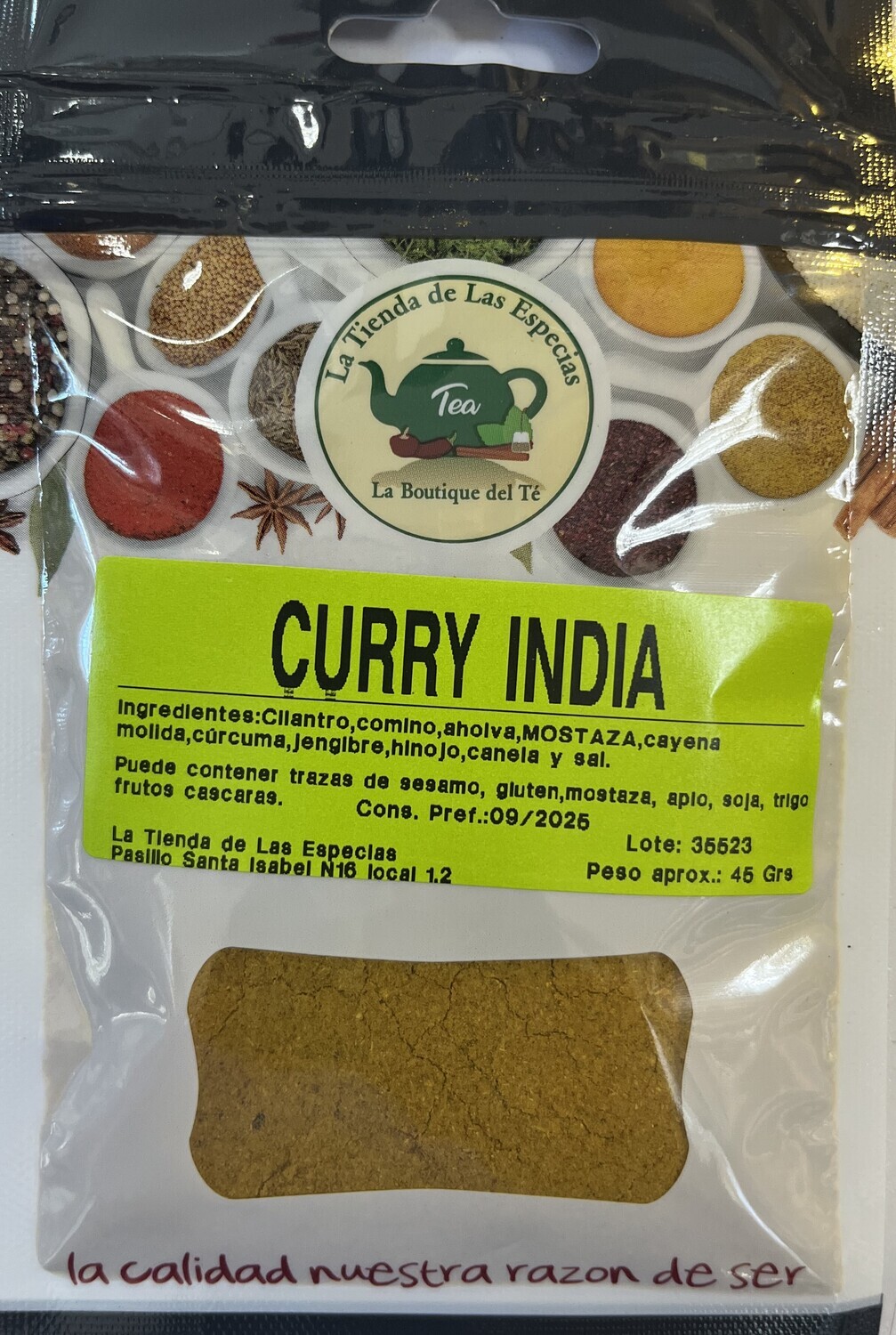 Curry Madrás El Reloj.