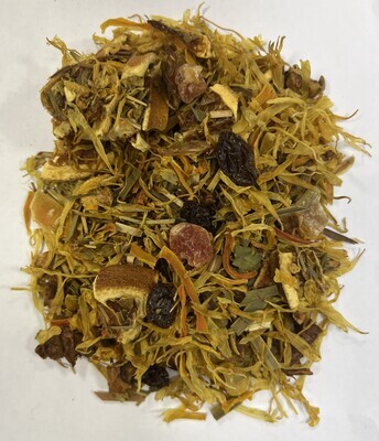 Infusión papaya mandarina.