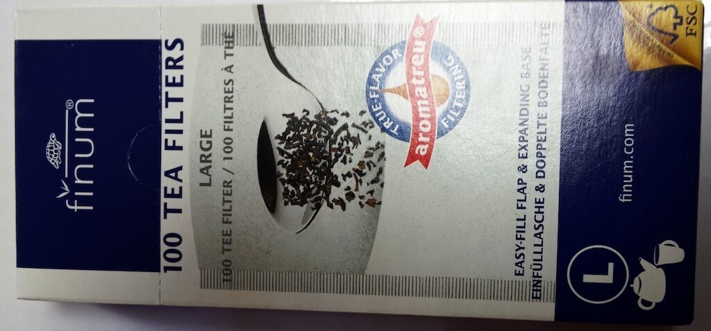 Filtro papel para té.