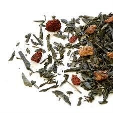 Té fresas con champagne.