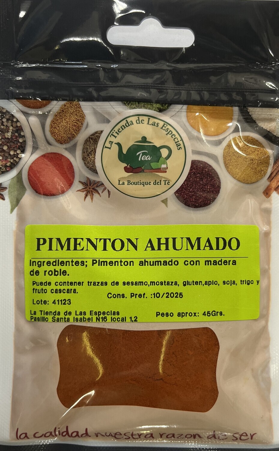 Pimentón ahumado El Reloj.