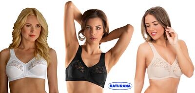 Naturana Soft Cup Firm Control Bra with Lace