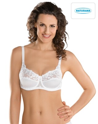 Satin Lace Underwired Bra by Naturana