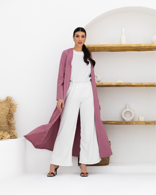 Wide off-white Trouser