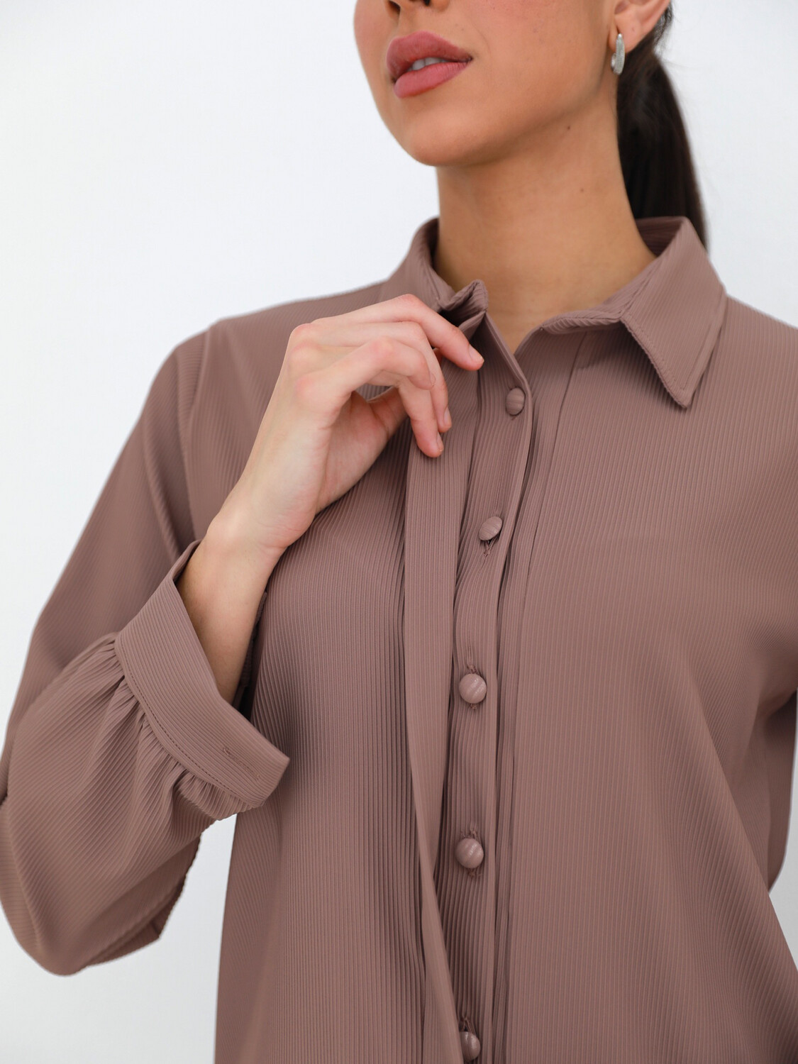 Brown Plisse Set