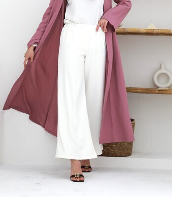 Wide off-white Trouser