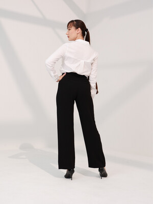 Black Straight Trouser
